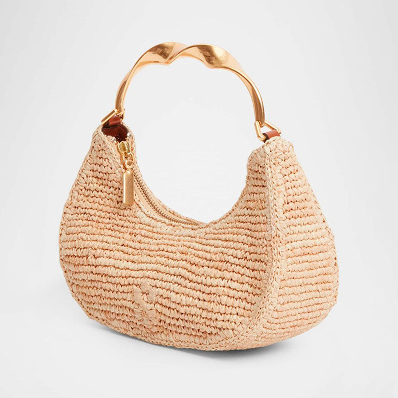 Bolsa Beach Nixi Twist Raffia - Mercado de Luxo - O Maior E-Commerce de Bens, Produtos e Serviços de Luxo do Brasil.