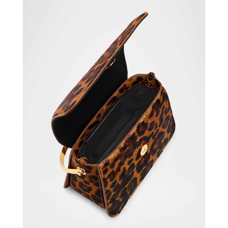 Bolsa Handle Aria Mini Leopard Calf Hair