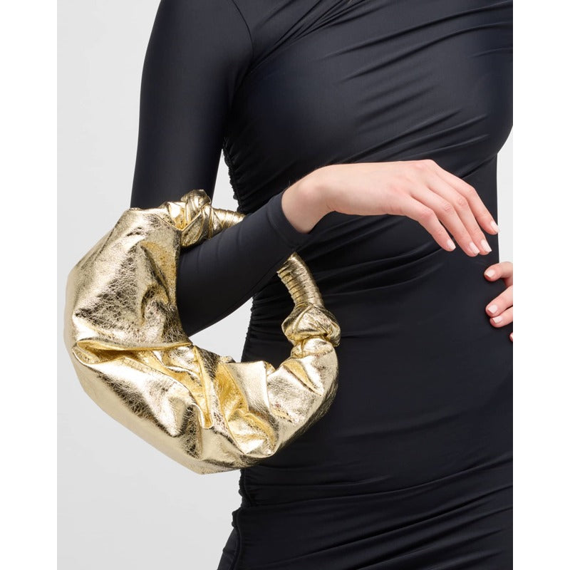 Bolsa Shoulder Lame Lopsy Metallic Vegan