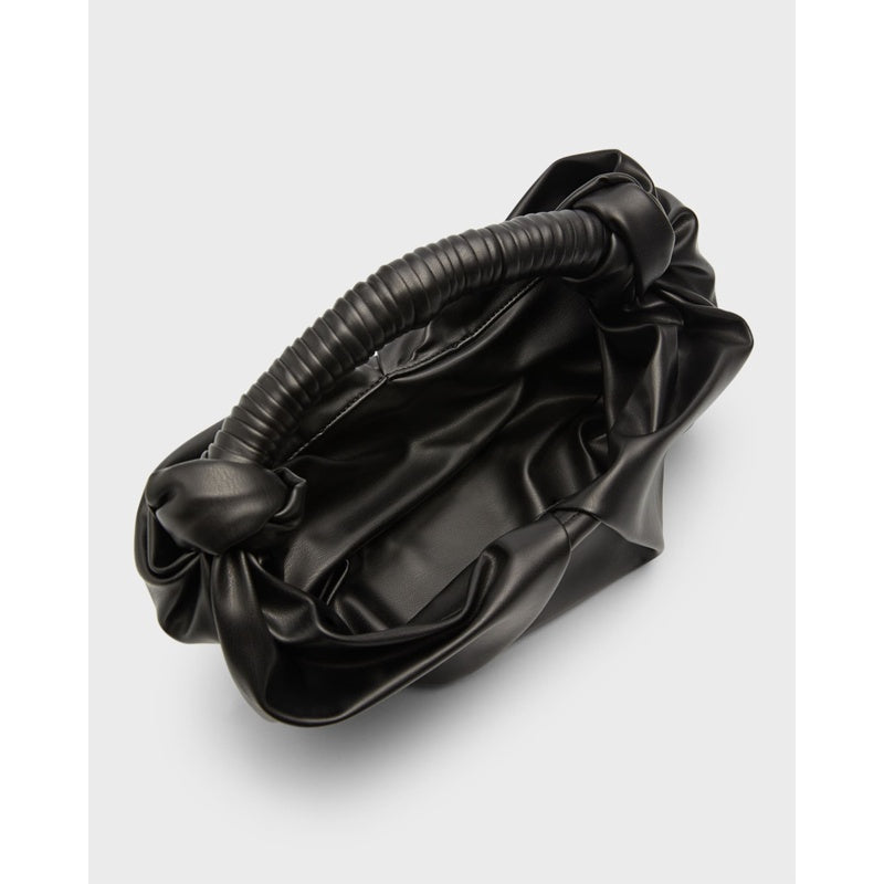 Bolsa Shoulder Lopsy Ruched Faux-Leather