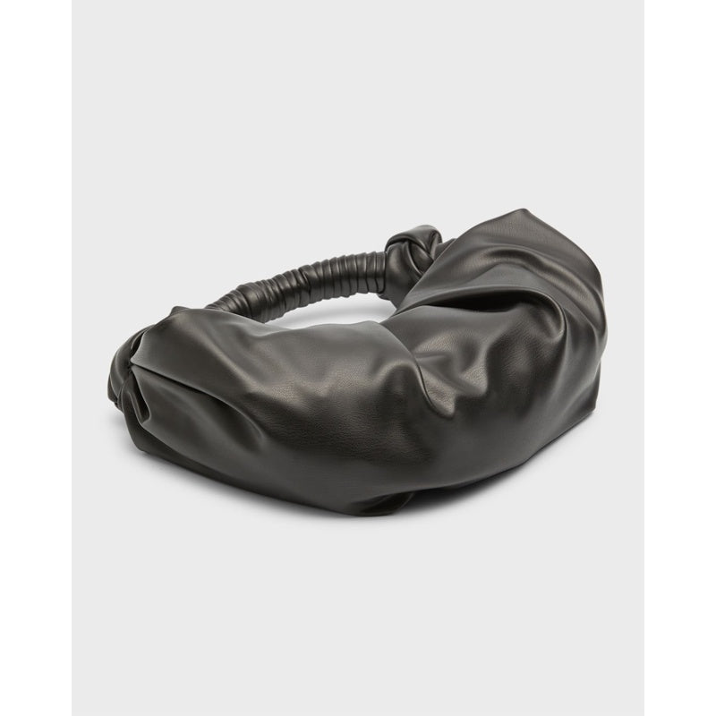 Bolsa Shoulder Lopsy Ruched Faux-Leather