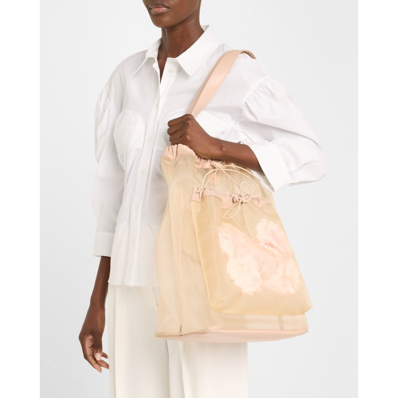 Bolsa Shopper Sheer Stuffed Carnation Pocket