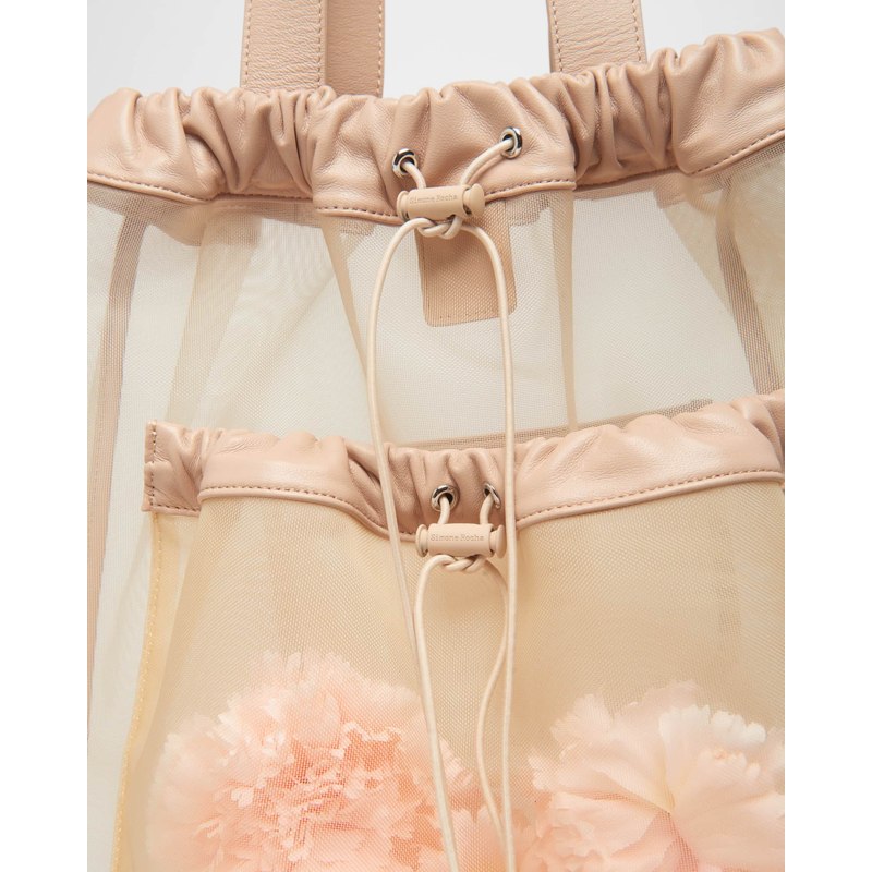 Bolsa Shopper Sheer Stuffed Carnation Pocket
