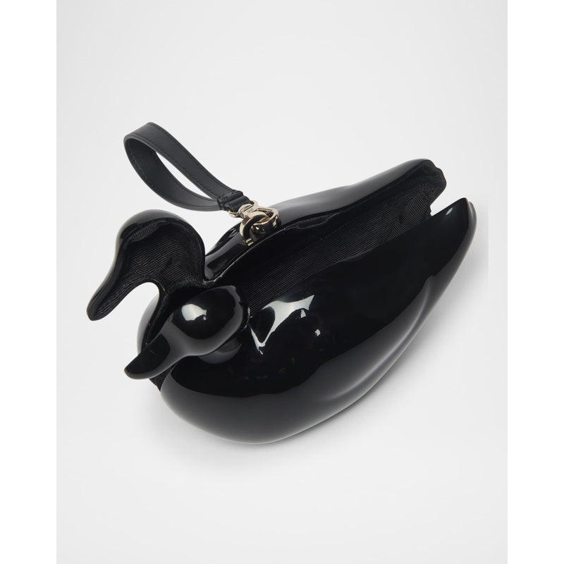 Bolsa Handle Duck Patent Wristlet