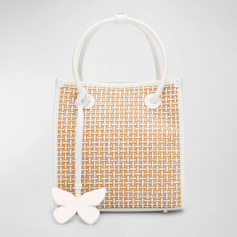 Bolsa Shopper Mini North-South Raffia - Mercado de Luxo - O Maior E-Commerce de Bens, Produtos e Serviços de Luxo do Brasil.