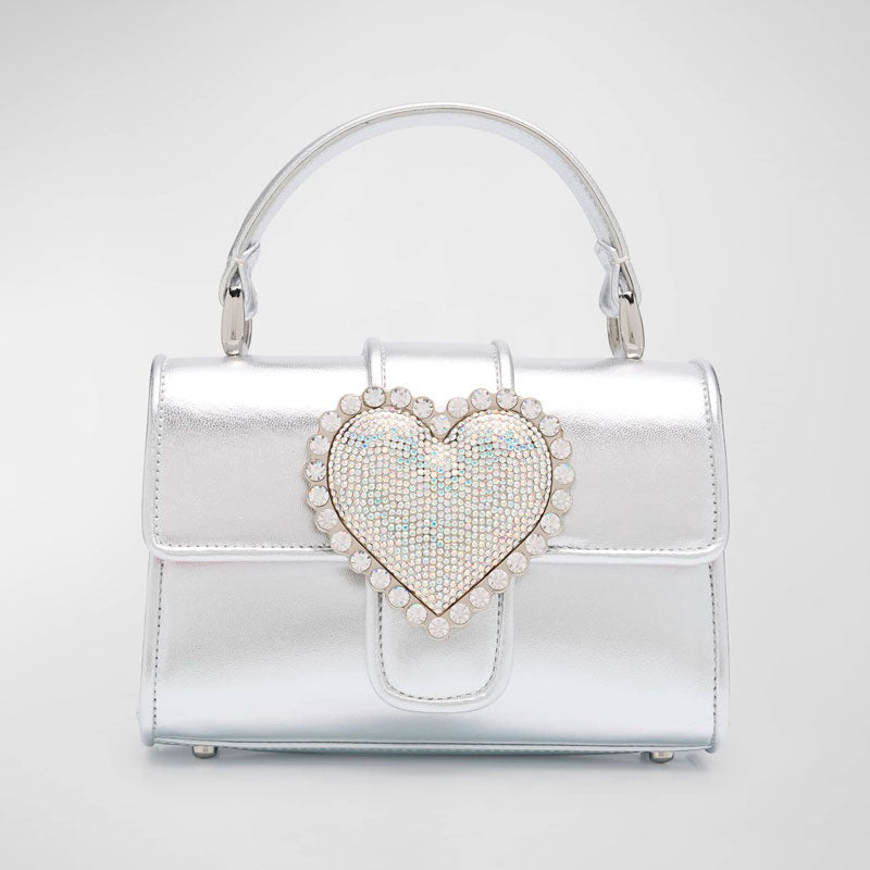 Bolsa Handle Amora Heart Metallic  - Mercado de Luxo - O Maior E-Commerce de Bens, Produtos e Serviços de Luxo do Brasil.