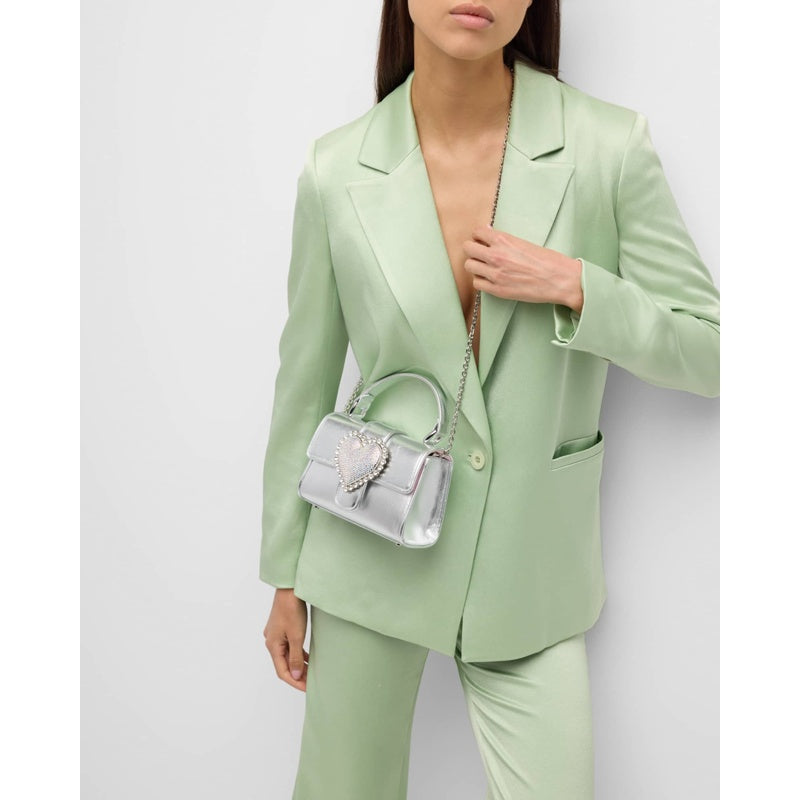Bolsa Handle Amora Heart Metallic