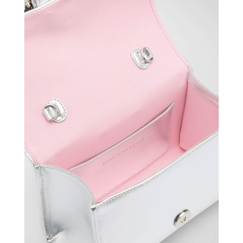Bolsa Handle Amora Heart Metallic