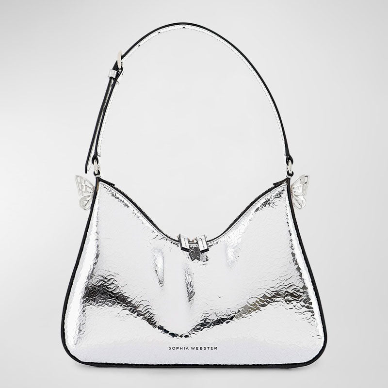 Bolsa Shoulder Mariposa Metallic - Mercado de Luxo - O Maior E-Commerce de Bens, Produtos e Serviços de Luxo do Brasil.