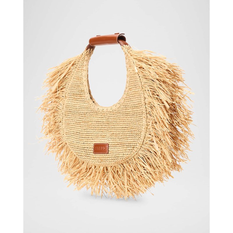 Bolsa Beach Large Moon Fringe Raffia