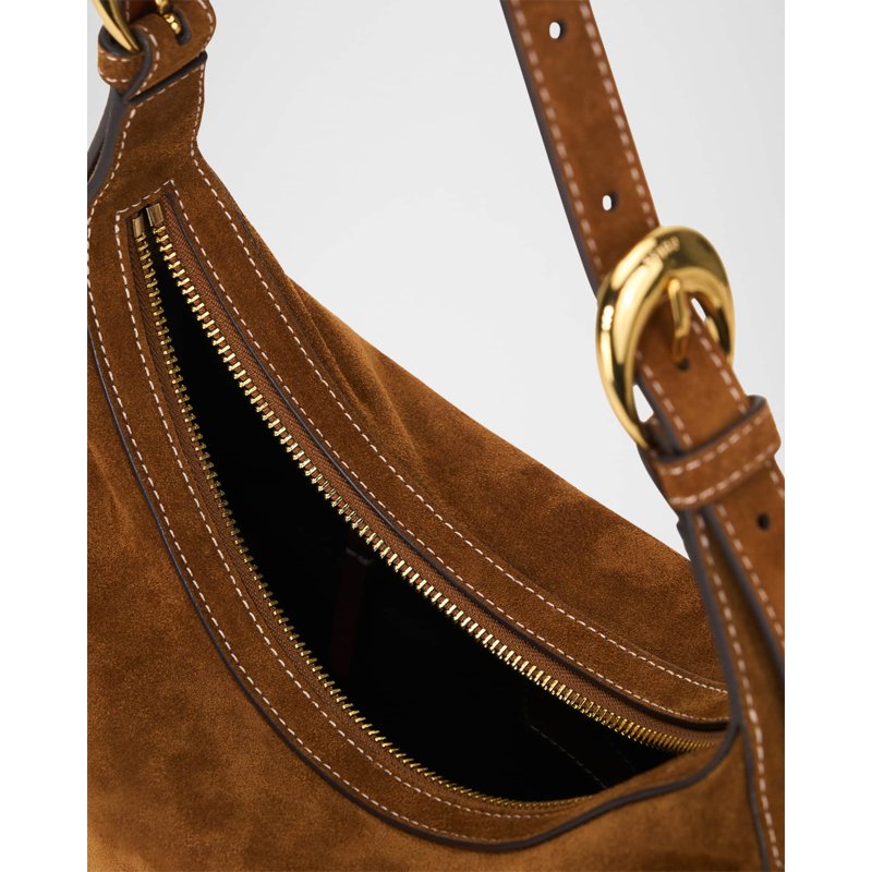 Bolsa Shoulder Pine Zip Suede