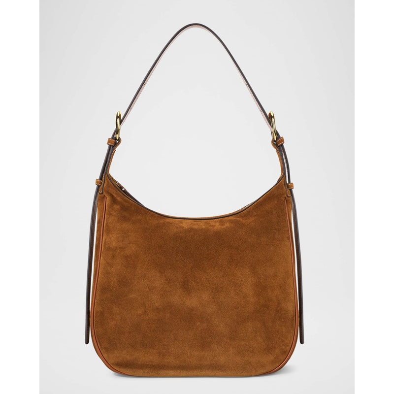 Bolsa Shoulder Pine Zip Suede