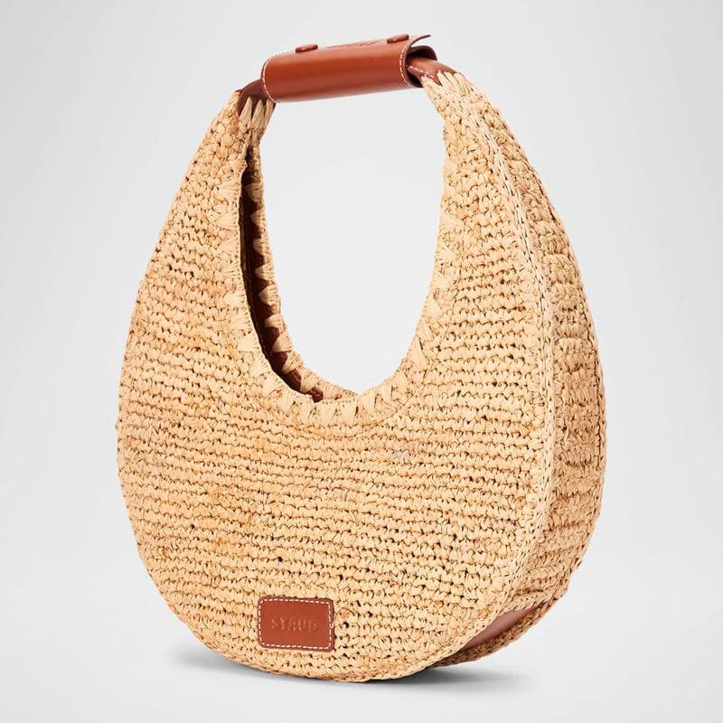 Bolsa Shopper Large Moon Raffia - Mercado de Luxo - O Maior E-Commerce de Bens, Produtos e Serviços de Luxo do Brasil.