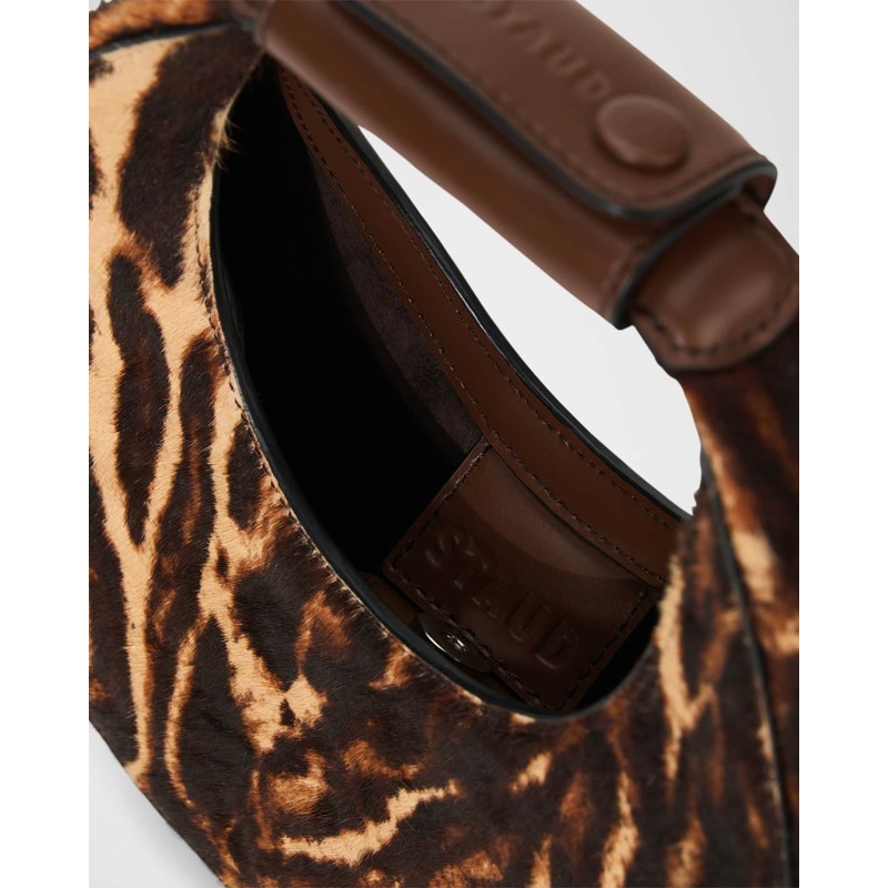 Bolsa Handle Goodnight Moon Leopard Faux Hair
