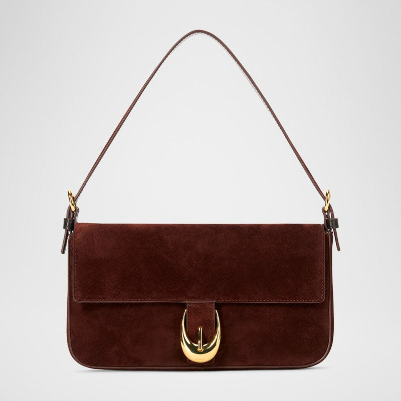 Bolsa Shoulder Harlow Buckle Suede - Mercado de Luxo - O Maior E-Commerce de Bens, Produtos e Serviços de Luxo do Brasil.