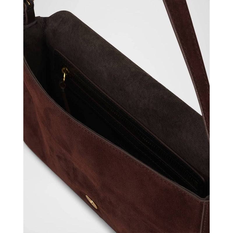 Bolsa Shoulder Harlow Buckle Suede