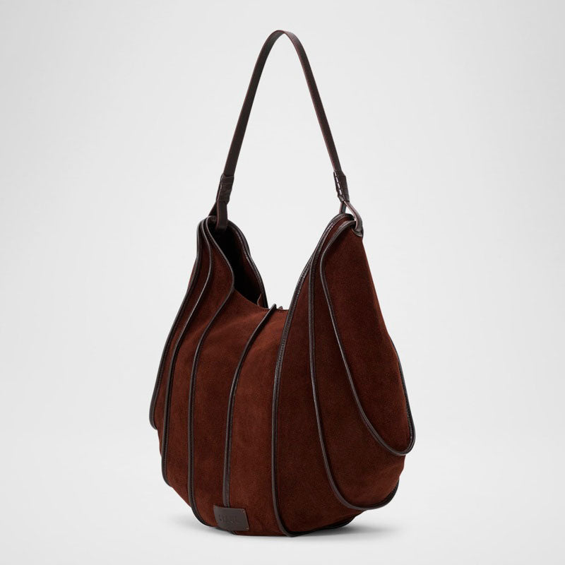 Bolsa Shoulder Wells Suede - Mercado de Luxo - O Maior E-Commerce de Bens, Produtos e Serviços de Luxo do Brasil.