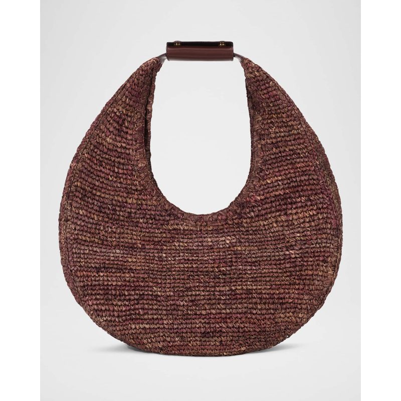 Bolsa Shoulder Moon Large Raffia