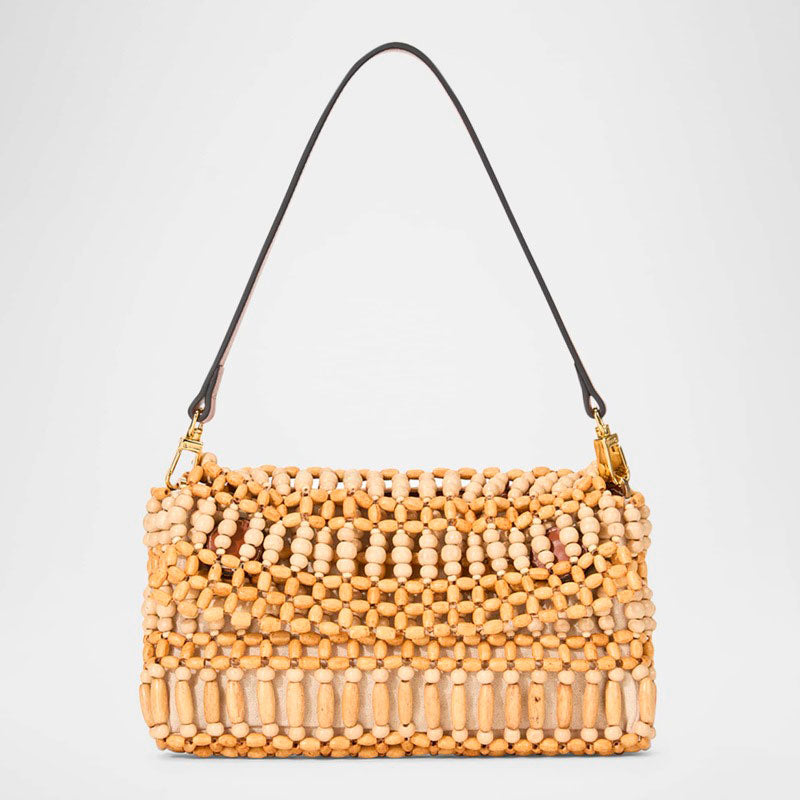 Bolsa Shoulder Timmy Convertible Beaded Wood - Mercado de Luxo - O Maior E-Commerce de Bens, Produtos e Serviços de Luxo do Brasil.