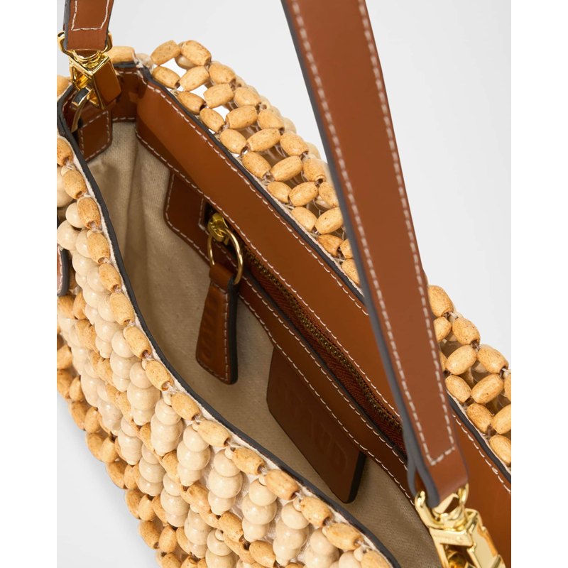 Bolsa Shoulder Timmy Convertible Beaded Wood
