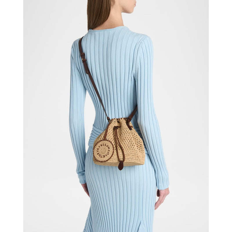 Bolsa Beach Falabella Crochet Raffia