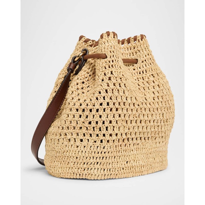 Bolsa Beach Falabella Crochet Raffia