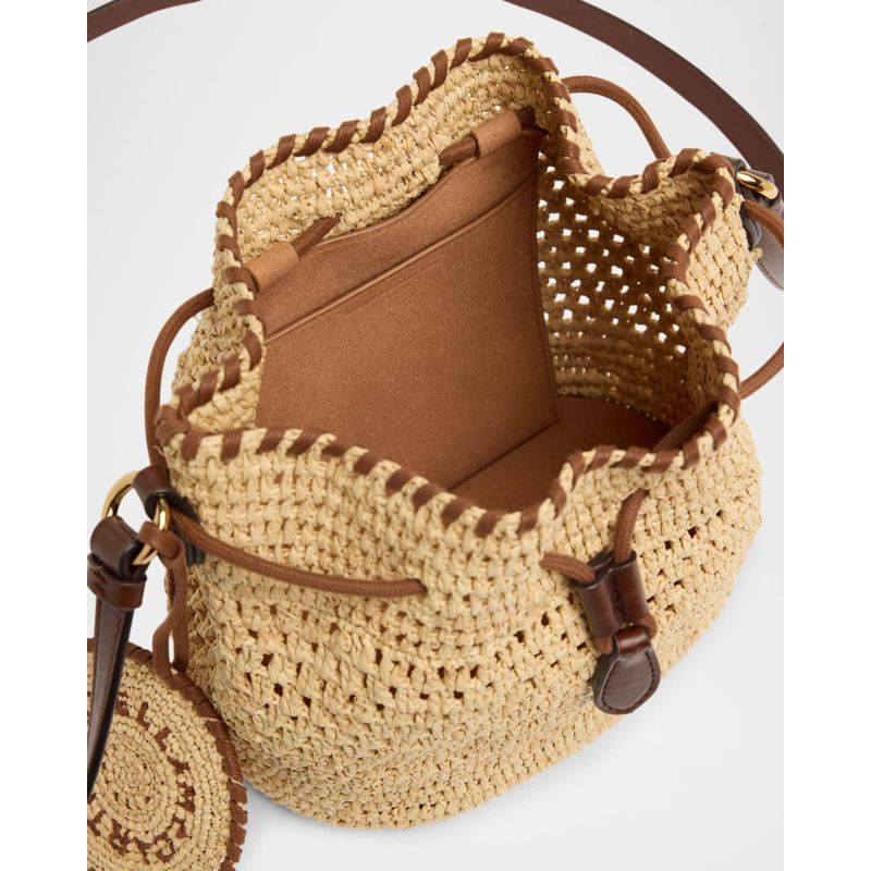 Bolsa Beach Falabella Crochet Raffia