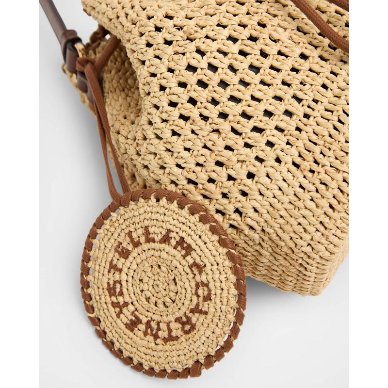 Bolsa Beach Falabella Crochet Raffia