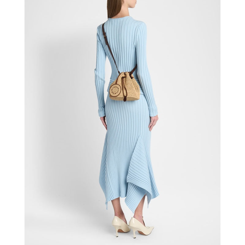 Bolsa Beach Falabella Crochet Raffia