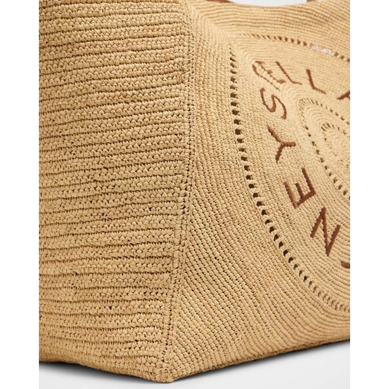 Bolsa Shopper Logo Crochet Raffia