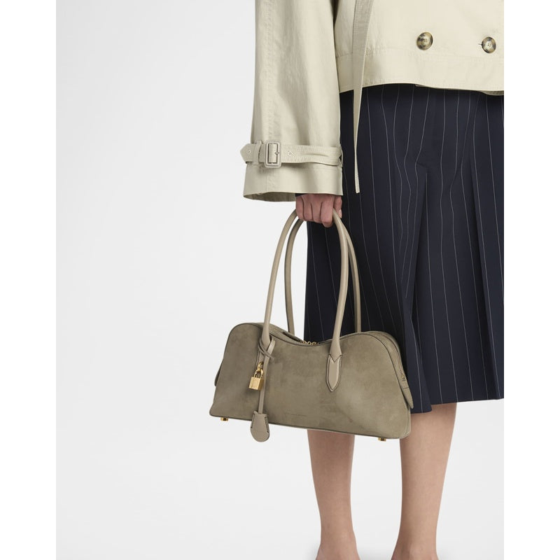 Bolsa Shoulder Zip Vegan Suede