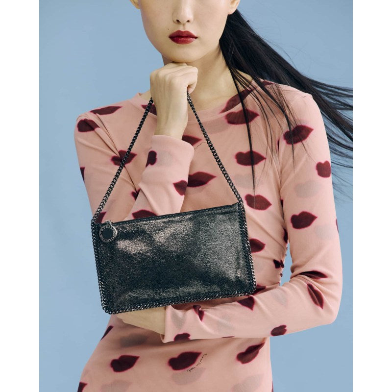Bolsa Clutch Falabella Shiny Vegan Pochette