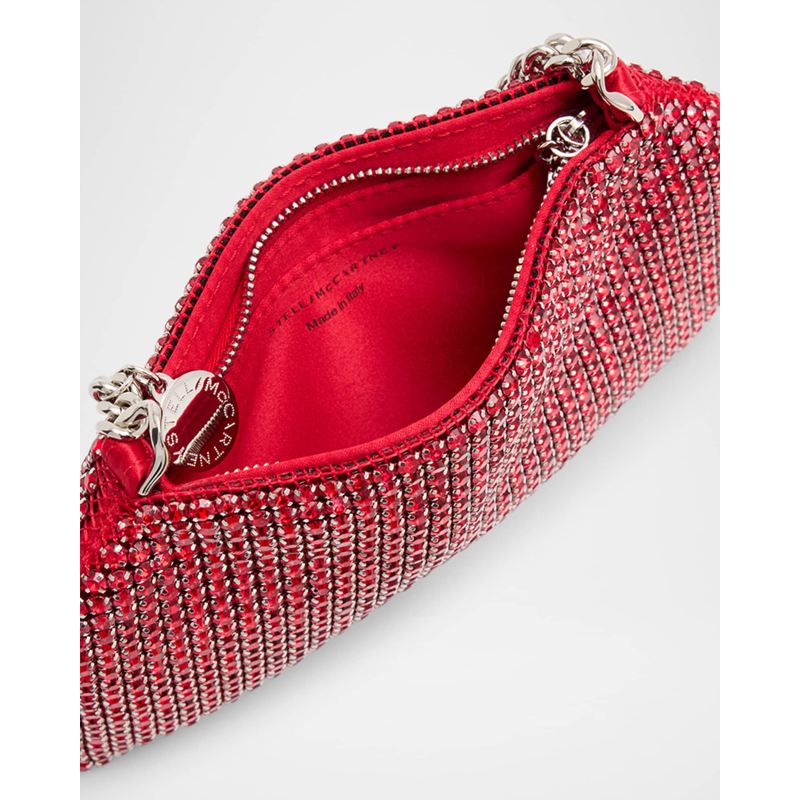Bolsa Crossbody Falabella Crystal Mesh
