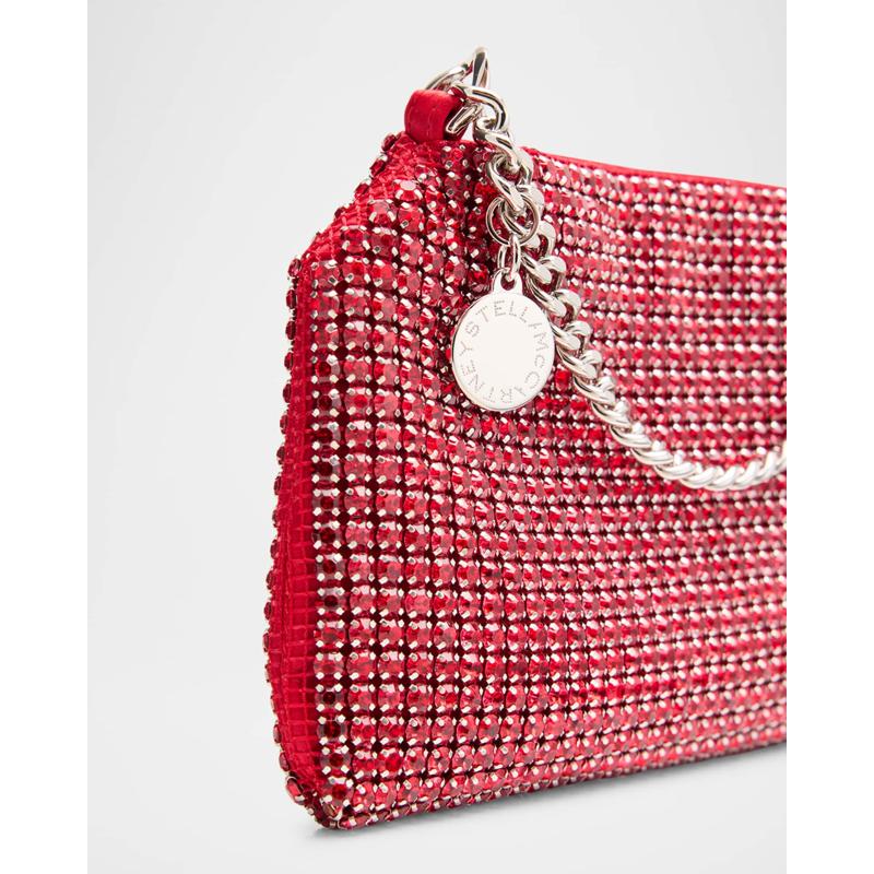 Bolsa Crossbody Falabella Crystal Mesh
