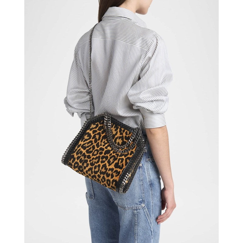 Bolsa Shopper Falabella Mini Leopard Jacquard