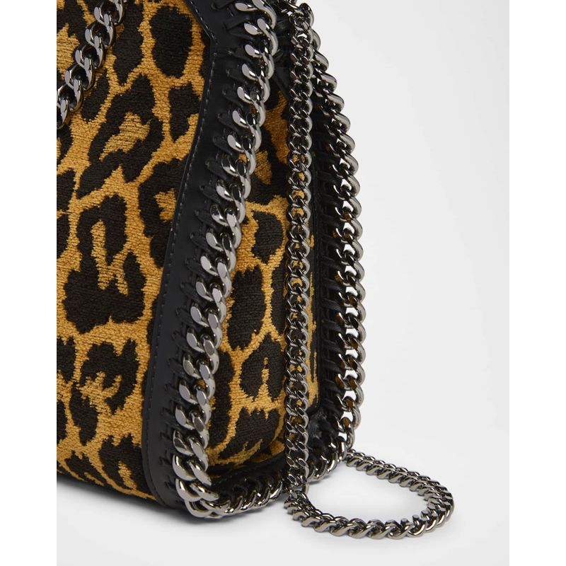 Bolsa Shopper Falabella Mini Leopard Jacquard