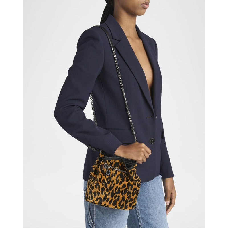 Bolsa Shoulder Leopard Jacquard