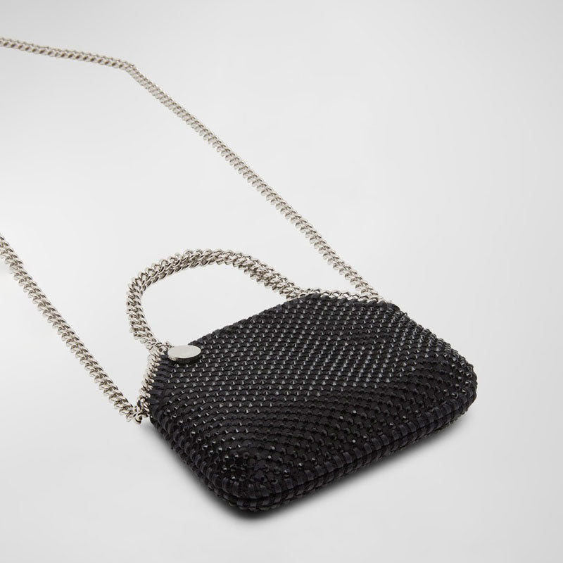 Bolsa Shoulder Falabella Mini Crystal Mesh - Mercado de Luxo - O Maior E-Commerce de Bens, Produtos e Serviços de Luxo do Brasil.