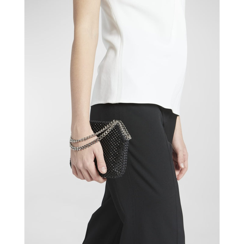 Bolsa Shoulder Falabella Mini Crystal Mesh
