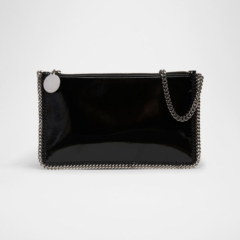 Bolsa Shoulder Falabella Crinkled Patent Pochette - Mercado de Luxo - O Maior E-Commerce de Bens, Produtos e Serviços de Luxo do Brasil.