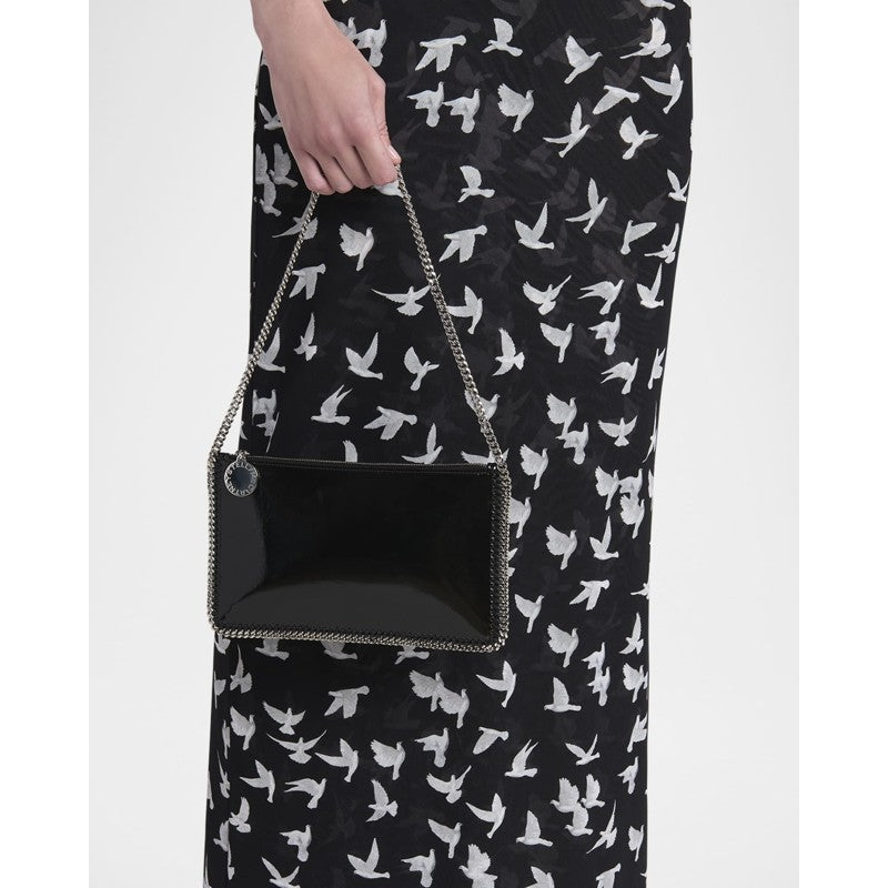 Bolsa Shoulder Falabella Crinkled Patent Pochette