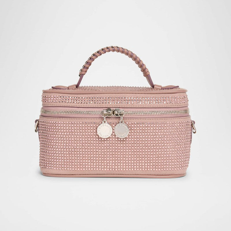 Bolsa Crossbody Allover Crystal Vegan Suede Cosmetic Case - Mercado de Luxo - O Maior E-Commerce de Bens, Produtos e Serviços de Luxo do Brasil.