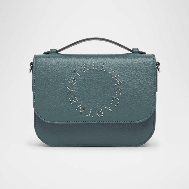 Bolsa Handle Studded Logo Grainy Vegan  - Mercado de Luxo - O Maior E-Commerce de Bens, Produtos e Serviços de Luxo do Brasil.