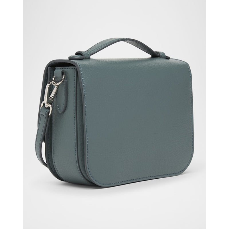 Bolsa Handle Studded Logo Grainy Vegan