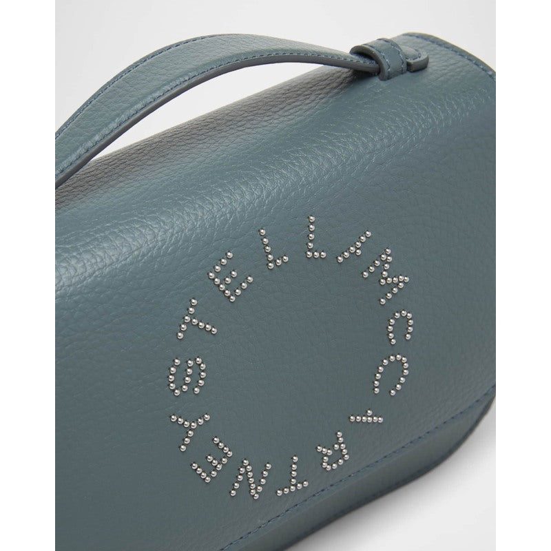 Bolsa Handle Studded Logo Grainy Vegan