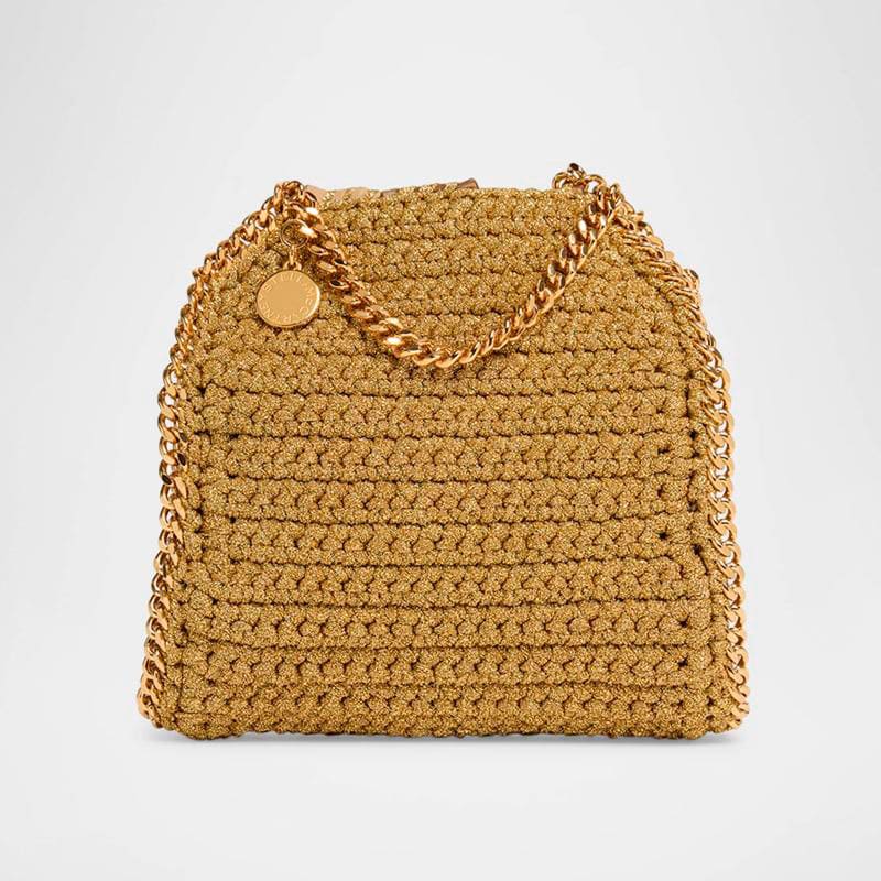Bolsa Crossbody Falabella Tiny Crochet Chain - Mercado de Luxo - O Maior E-Commerce de Bens, Produtos e Serviços de Luxo do Brasil.