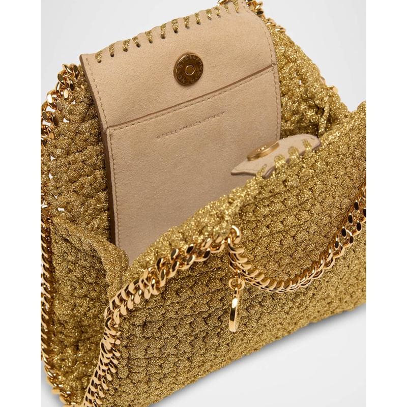 Bolsa Crossbody Falabella Tiny Crochet Chain