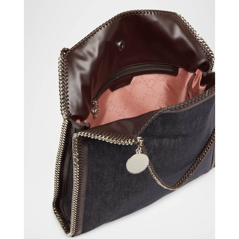 Bolsa Handle Falabella Babybella Denim Wash and Alter Mat