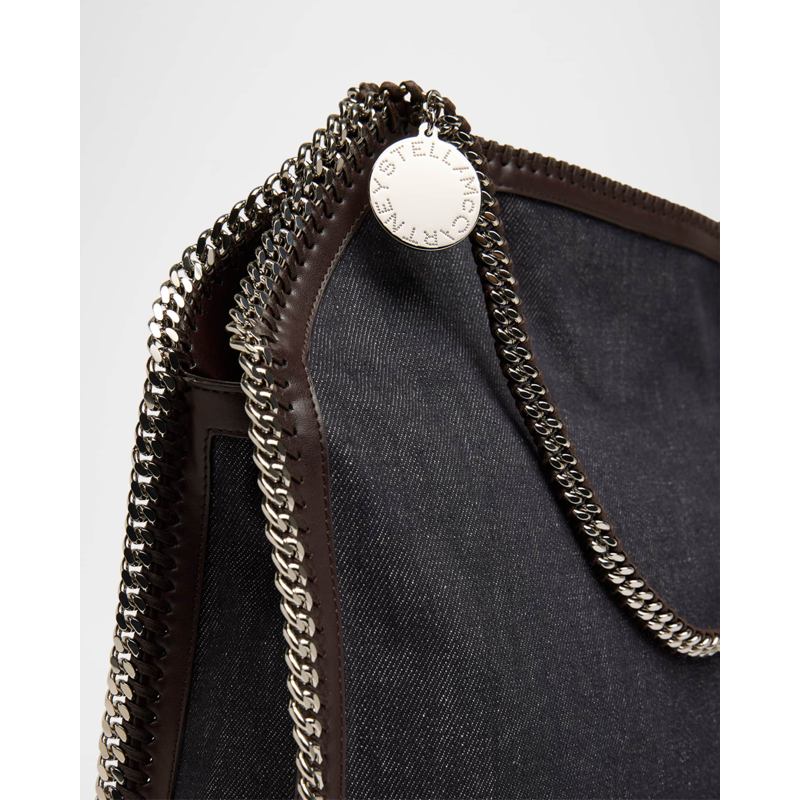 Bolsa Handle Falabella Babybella Denim Wash and Alter Mat