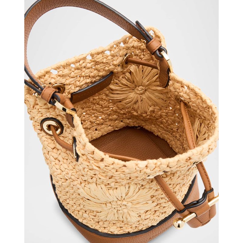 Bolsa Beach Osette Floral Raffia